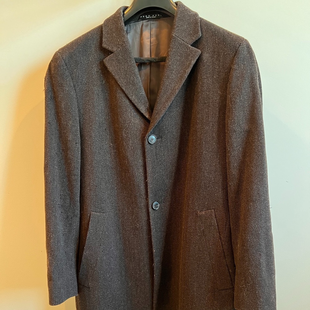 Hugo Boss Wool Overcoat